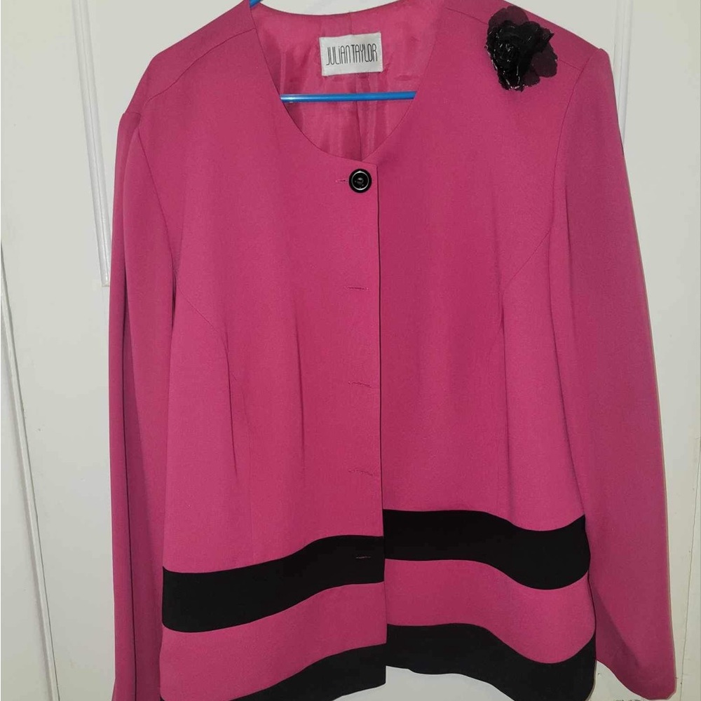 Pink Julian Taylor plus size jacket